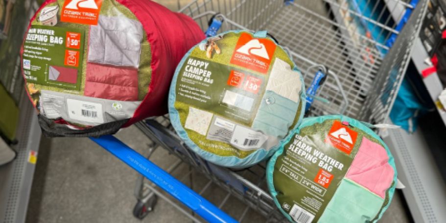 Ozark Trail Sleeping Bags from $12.98 on Walmart.online – Tons of Size Options!