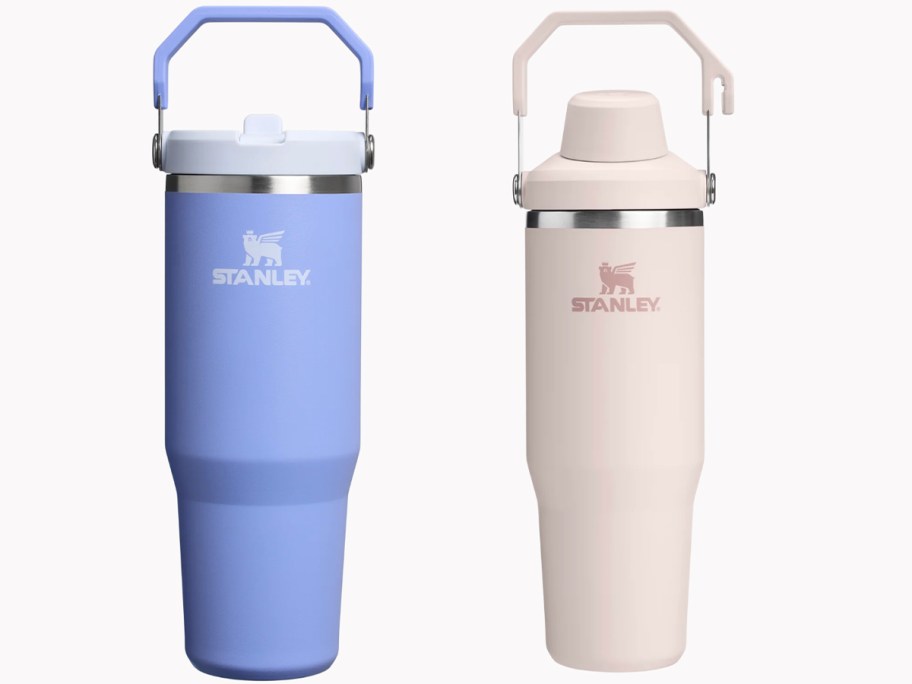 blue and pink stanley iceflow tumblers