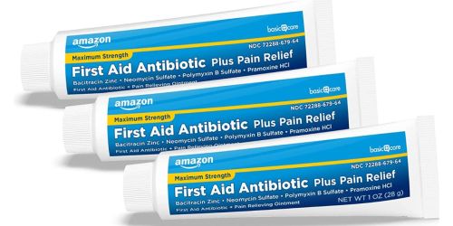 Amazon First Aid Antibiotic Pain Relieving Ointment 3oz 3-Pack Just $6.55 Shipped (Reg. $17)