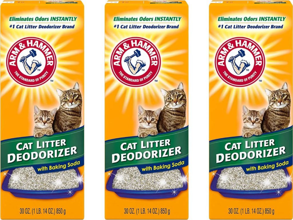 3 boxes of Arm & Hammer Cat Litter Deodorizer