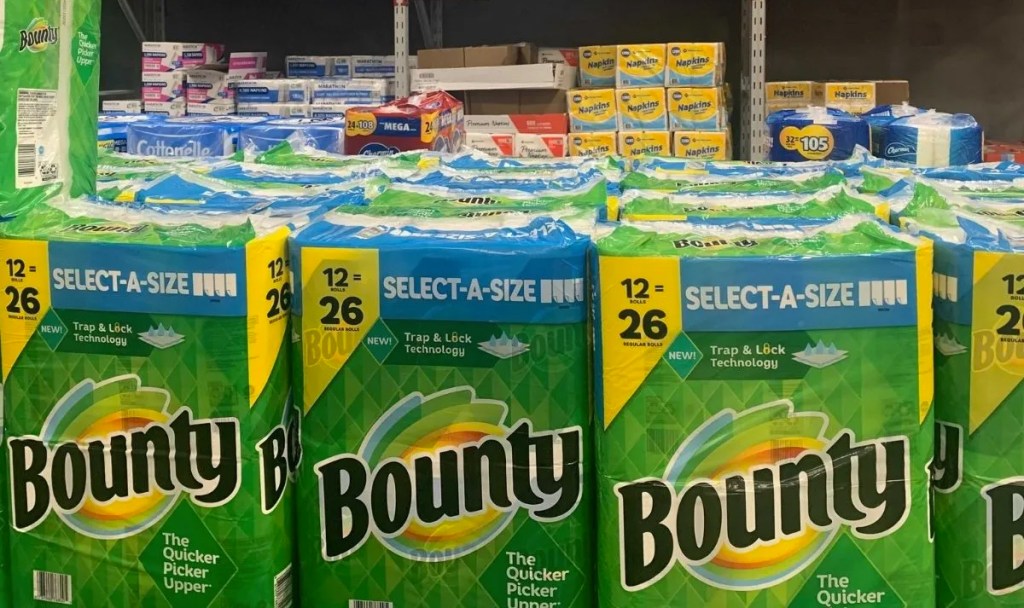 bounty paper towels at sams club