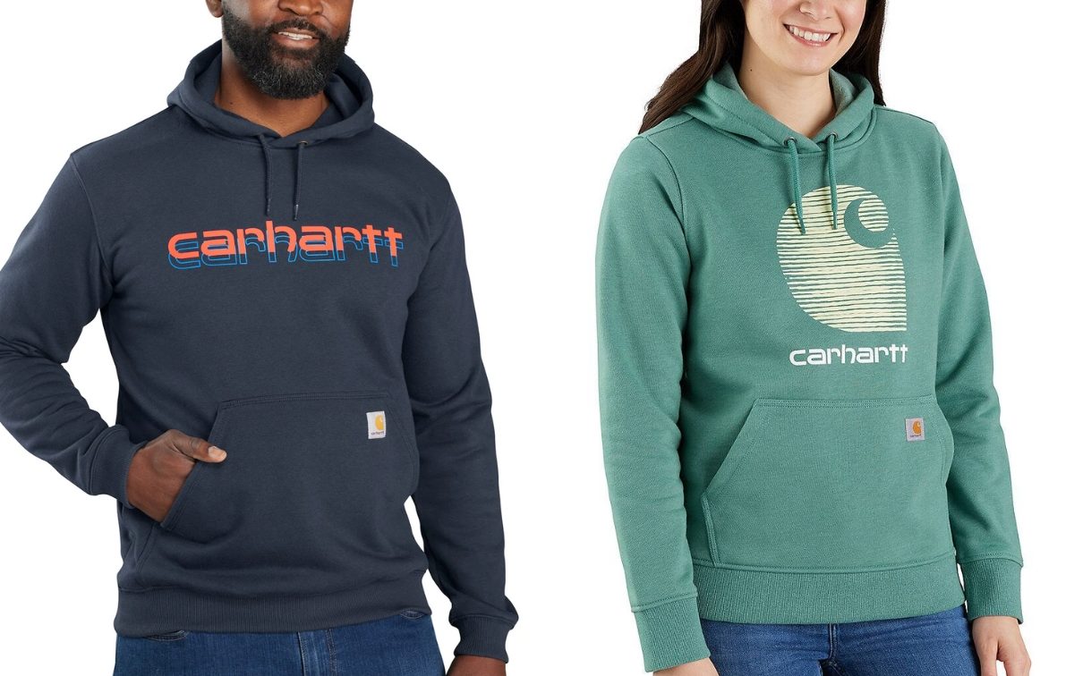 Carhartt Rain Defender Hoodies stock images