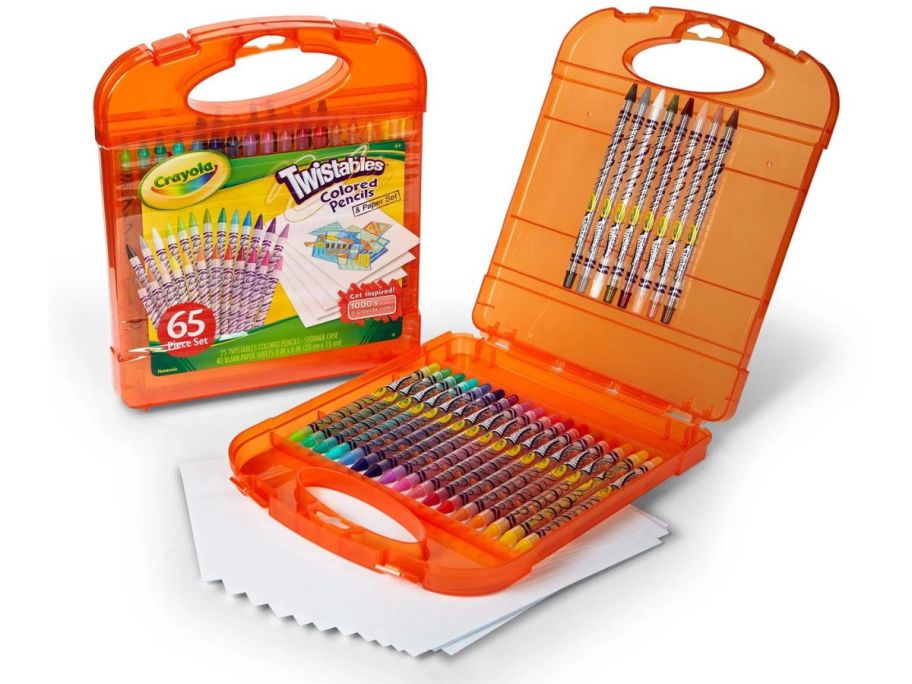 Crayola Twistables Colored Pencils 65-Count Case stock image