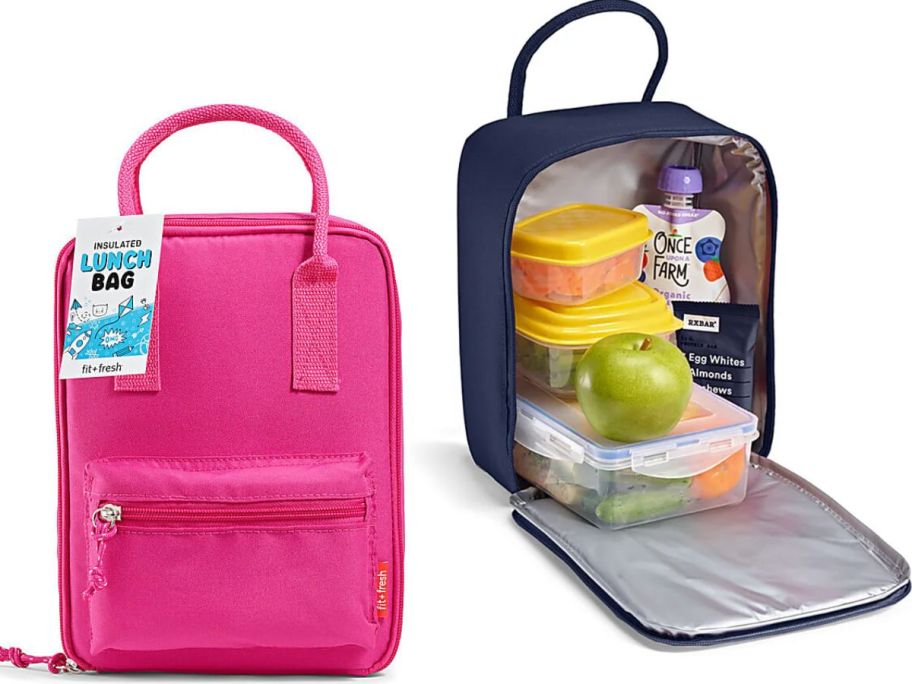 Stock images of two Fit & Fresh Connor Lunch Bags