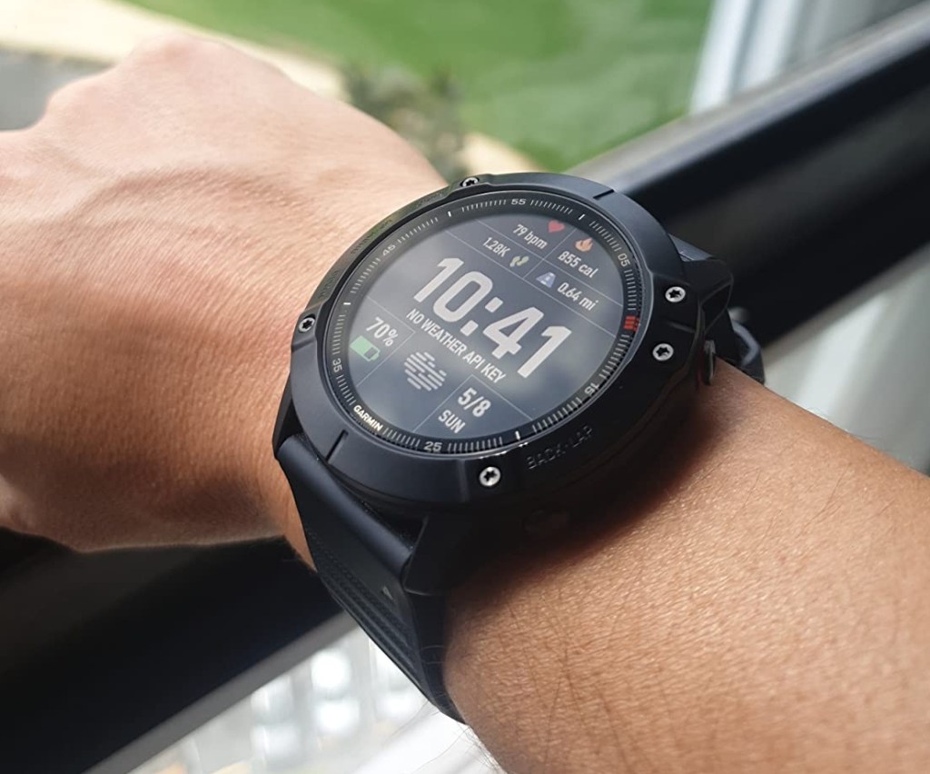 Garmin Fenix Watch on a persons wrist