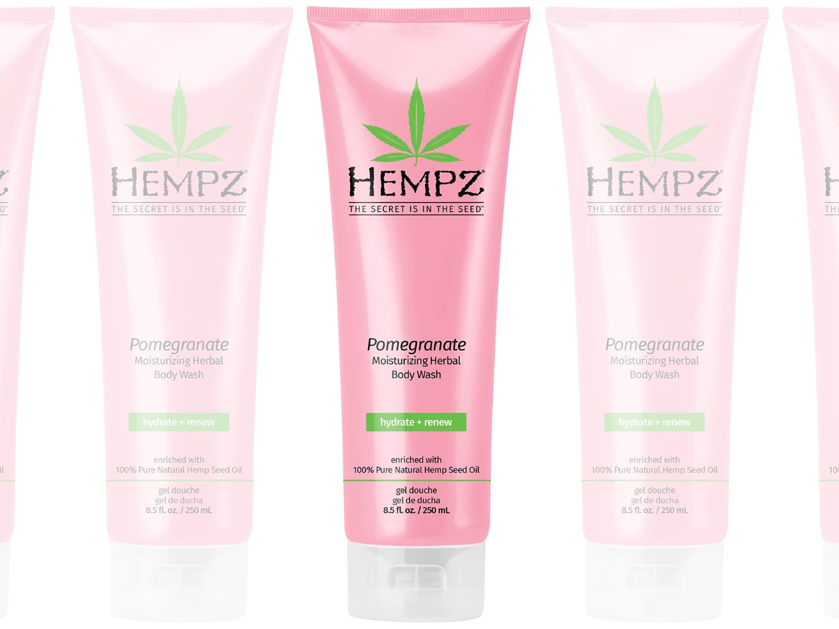 Hempz Herbal Body Wash Scrub in Pearl Pink 8.5oz