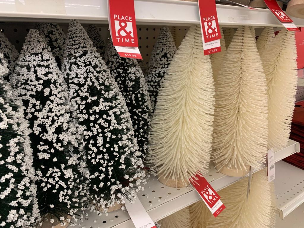 JoAnn Fabrics Christmas Bottle Brush Trees