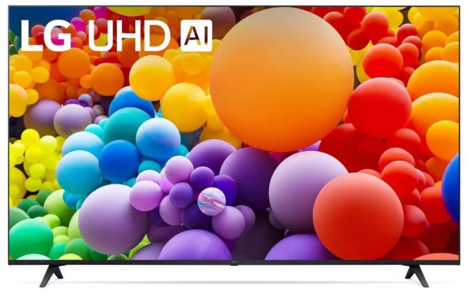 LG 65" Class 4K Smart LED TV stock image