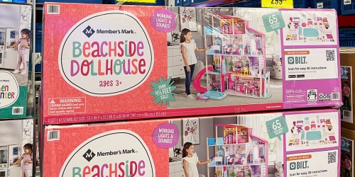 Up to $70 Off Member’s Mark Playsets | HUGE Dollhouse w/ 65 Accessories Only $79.91 on SamsClub.online (Reg. $150)