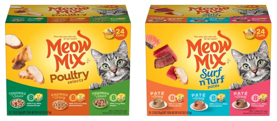 Meow Mix Wet Food Boxes
