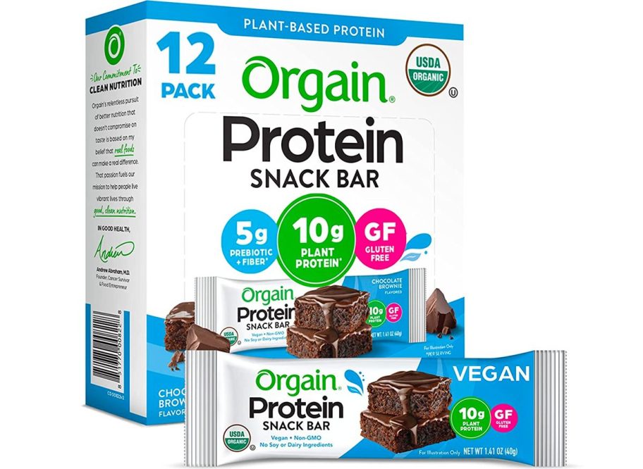 Orgain Protein Bars in Chocolate Brownie