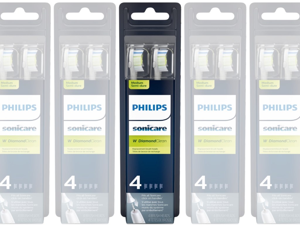 Philips Sonicare Diamondclean Replacement Toothbrush Heads 4-Pack in White