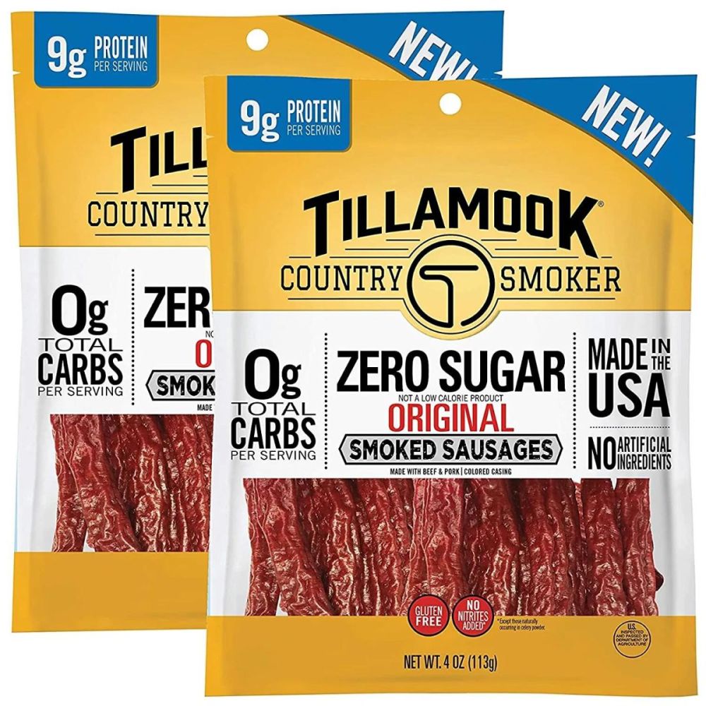 Tillamook 2pack smoked sausages zero sugar