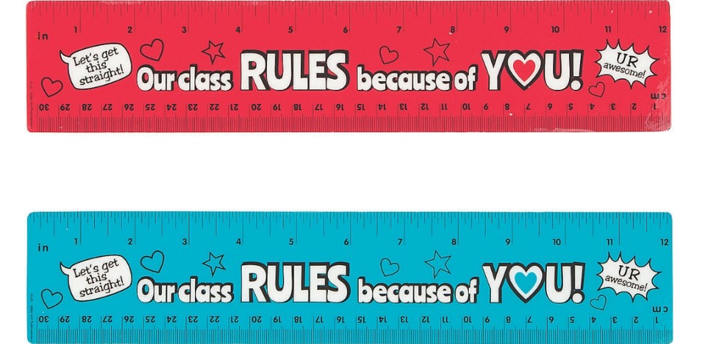 You Rule Valentine Rulers 12-Count