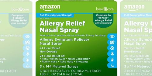 Amazon Allergy Nasal Spray 3-Pack Just $11 Shipped (Reg. $32)