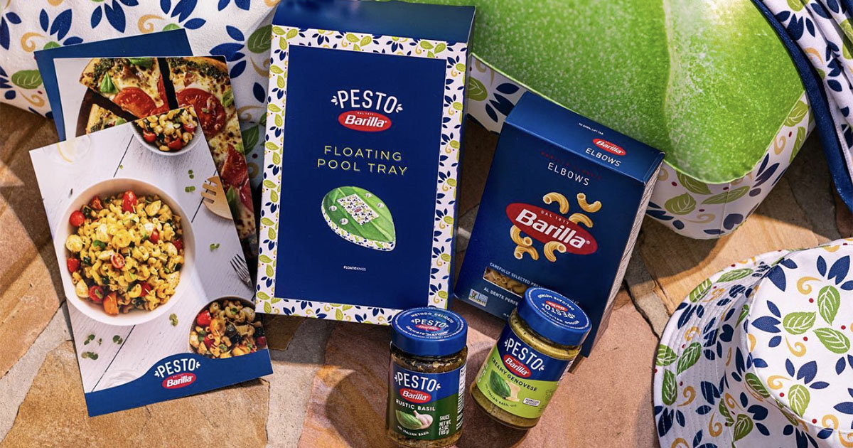 barilla pasta summer giveaway pasta, pool float and pesto