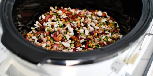 15 Bean Soup is the Perfect Budget Meal to Make in the Crockpot!