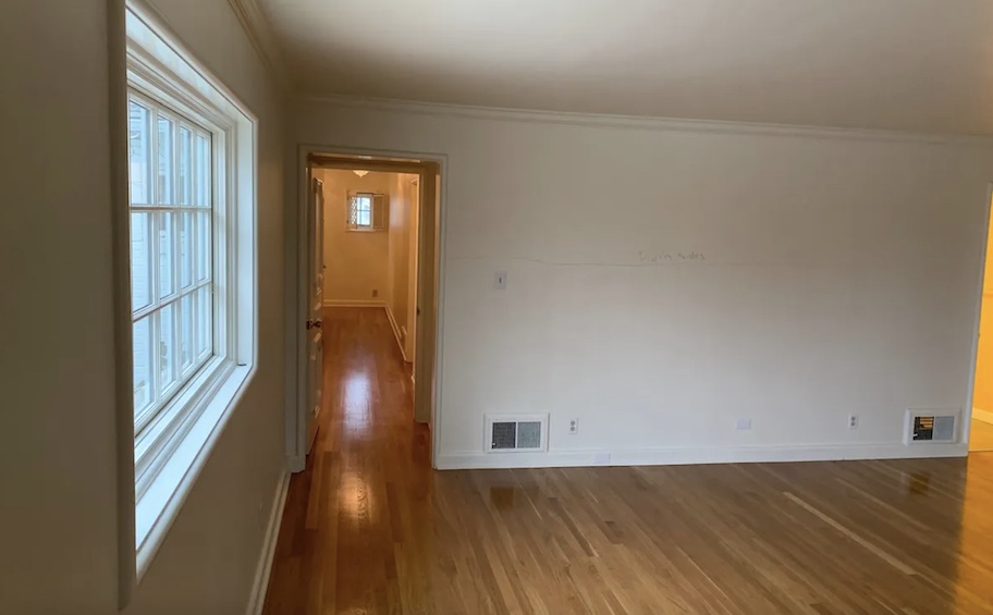 empty wood floors in home