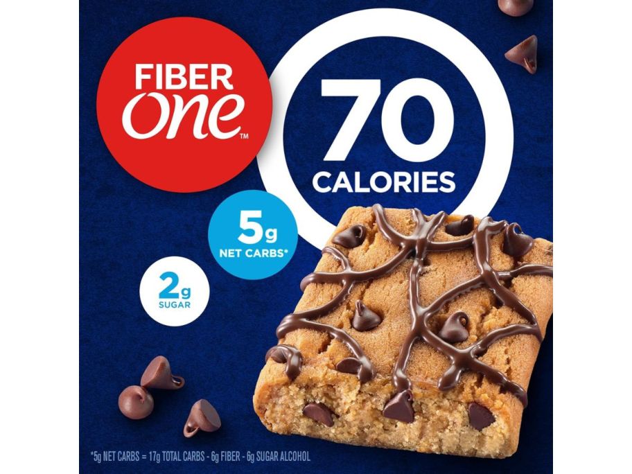 box of fiber one chocolate chip brownies