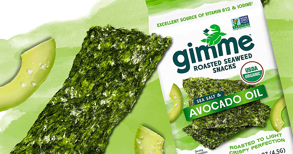 gimMe Organic Roasted Seaweed Grab & Go Packs 5-Count Only $2.79 Shipped on Amazon