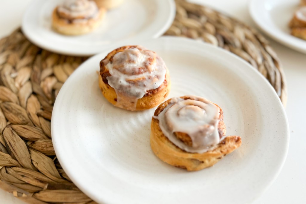 cinnamon rolls on plate