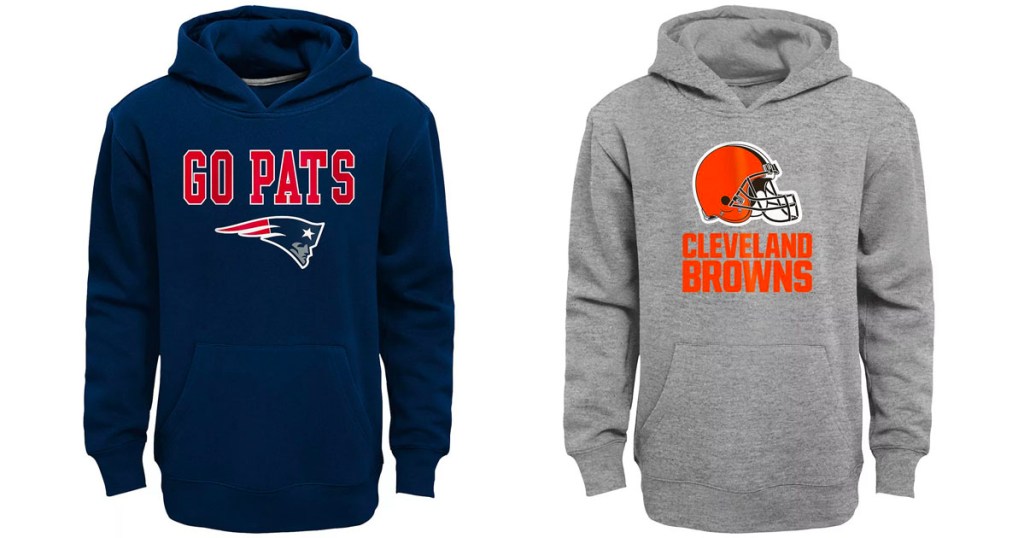 two kids NFL hoodies