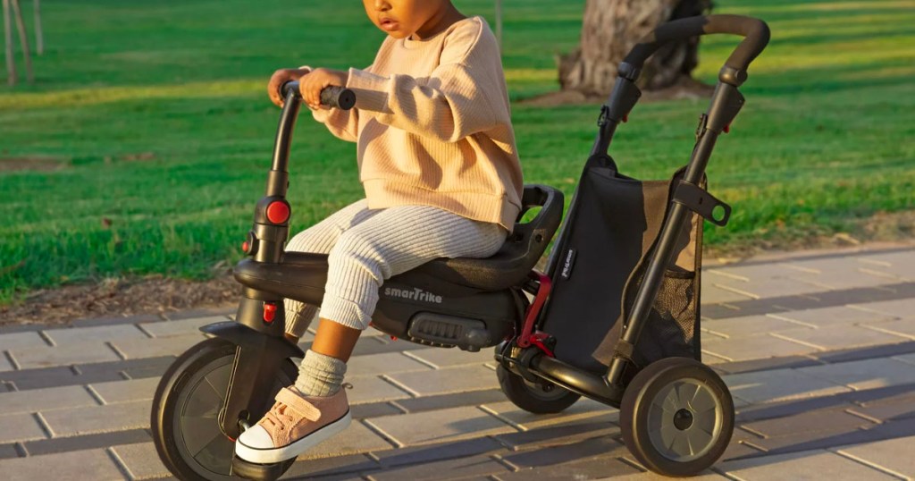 girl riding smartrike