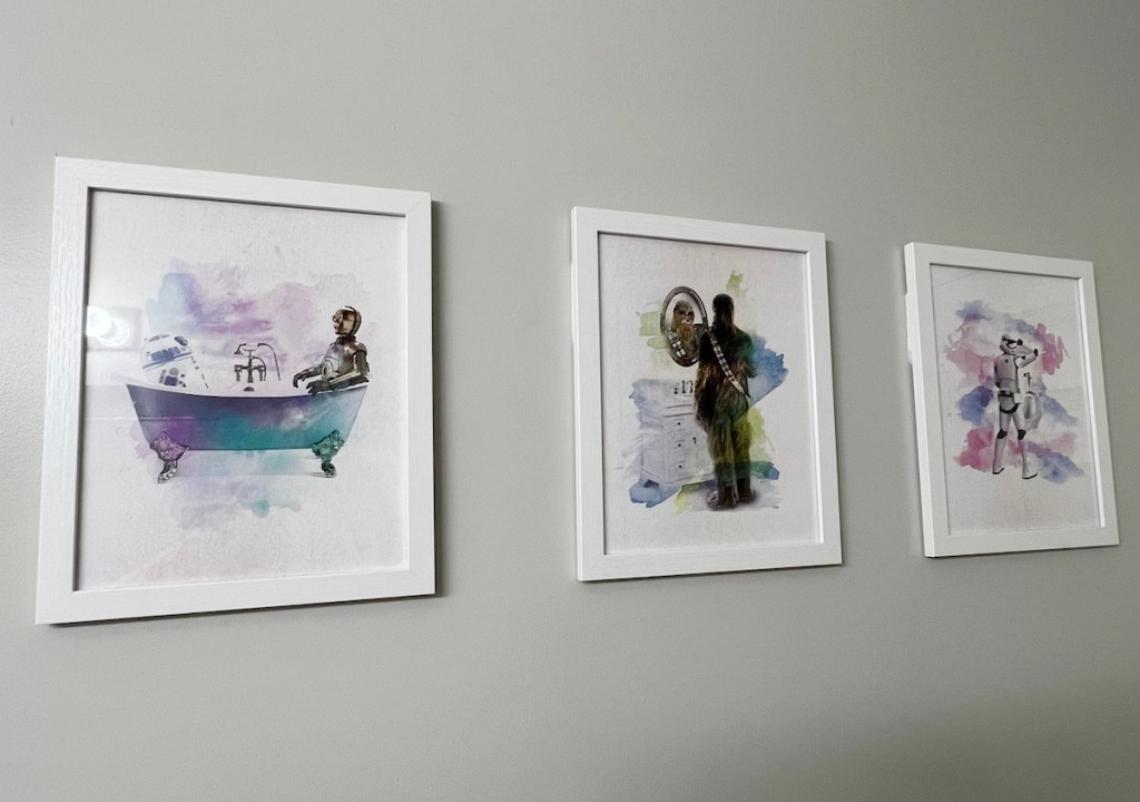 star wars spawars art prints on wall 