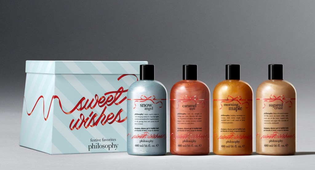 stock image of Philosophy Holiday Festive Favorites 4-Piece Shower Gel Gift Set