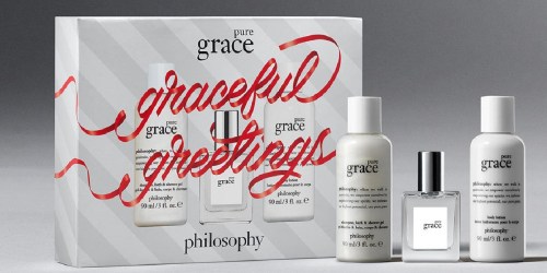 50% Off Philosophy Gift Sets | Holiday Pure Grace Set Only $15!