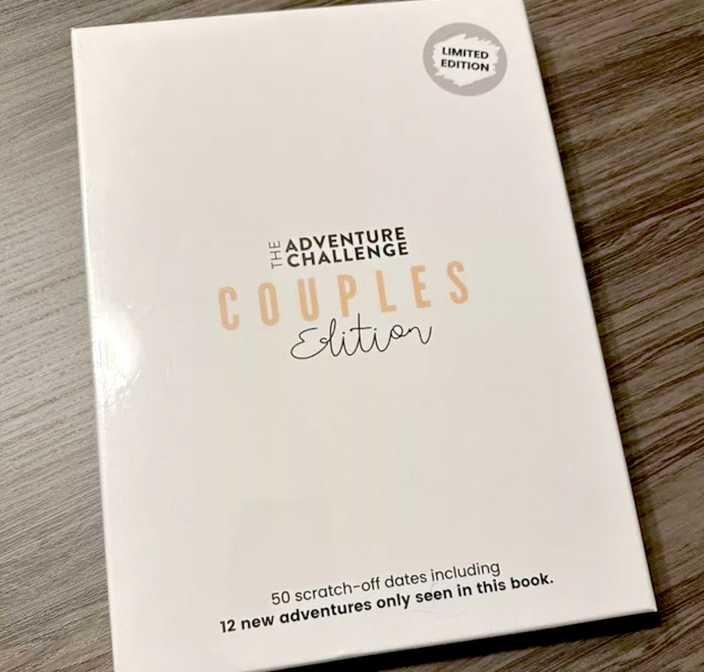 the couples edition limited edition the adventure challenge book on table