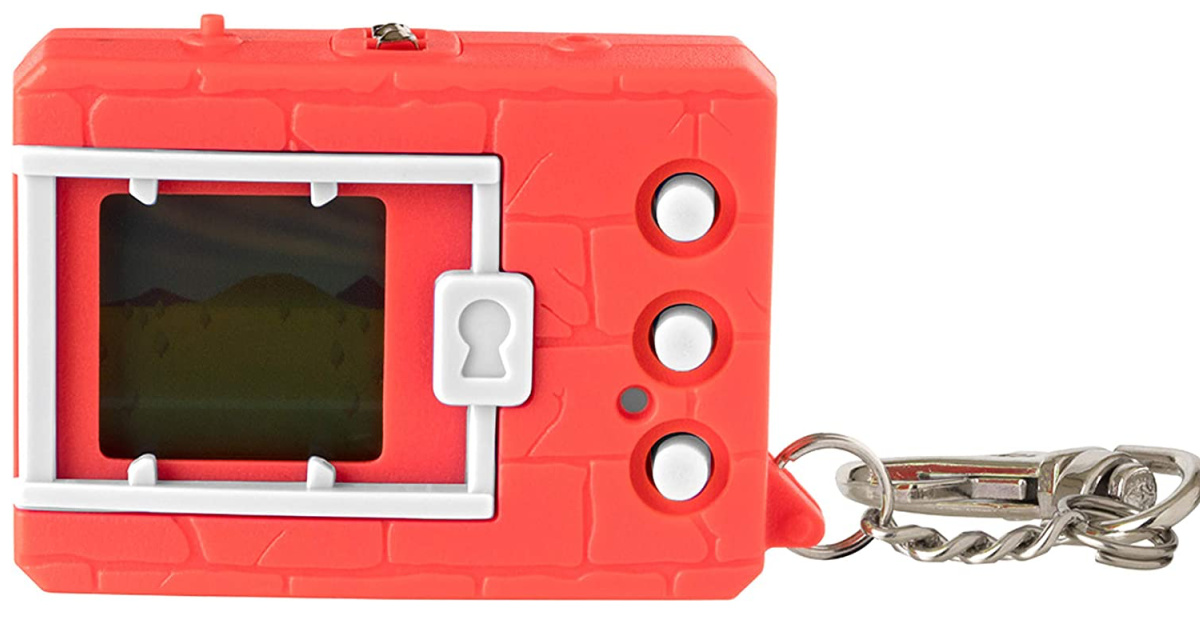 Bandai Original Digimon Digivice Virtual Pet Monster - Neon Red