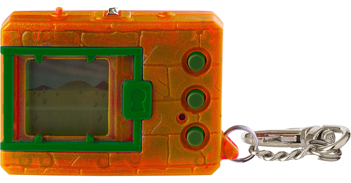 Bandai Original Digimon Digivice Virtual Pet Monster- Translucent Orange