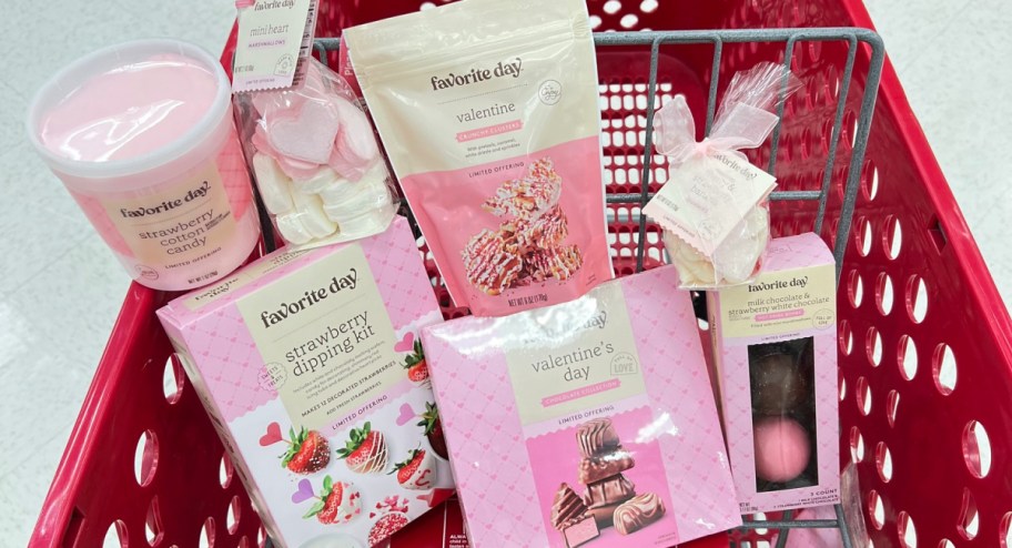 Fave day valentines day treat in Target cart