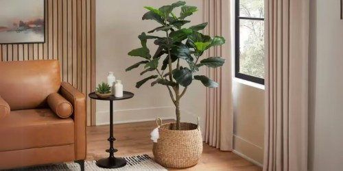 Up to 50% Off Faux Fiddle Leaf Fig Trees + Free Shipping on HomeDepot.online