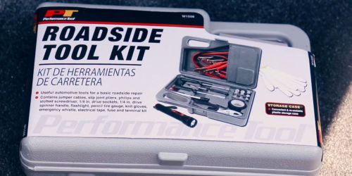 Roadside Emergency 10-Piece Kit Just $16.55 on Amazon | Jumper Cables, Fuse Kit, Tools, Flashlight + More!