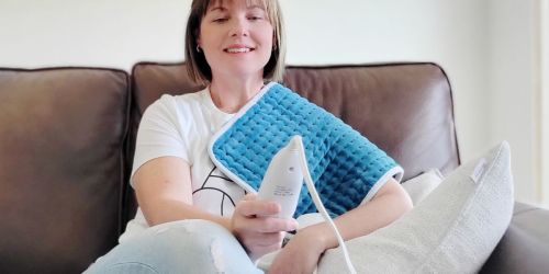 Large Heating Pad Only $12.60 Shipped | Great for Back Pain, Cramps & More