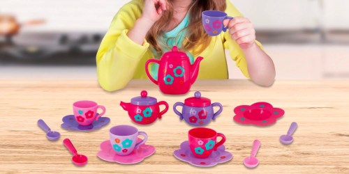 Kid Connection 18-Piece Tea Set Only $5 on Walmart.online | Includes Real Teapot Sounds