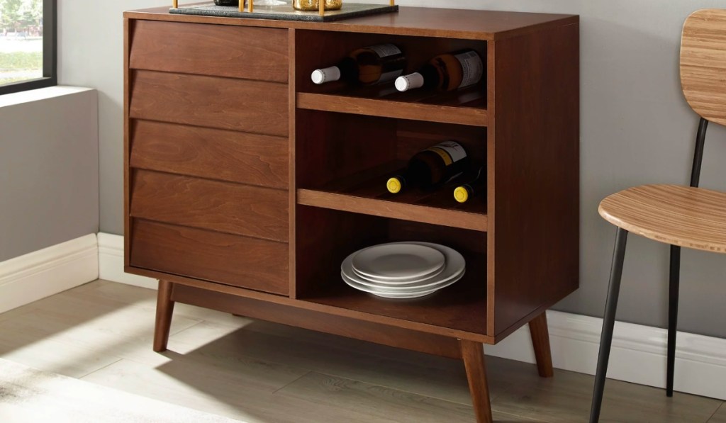 Manor Park Mid-Century Modern Bar Cabinet