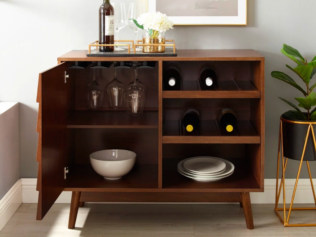 Manor Park Mid-Century Modern Bar Cabinet