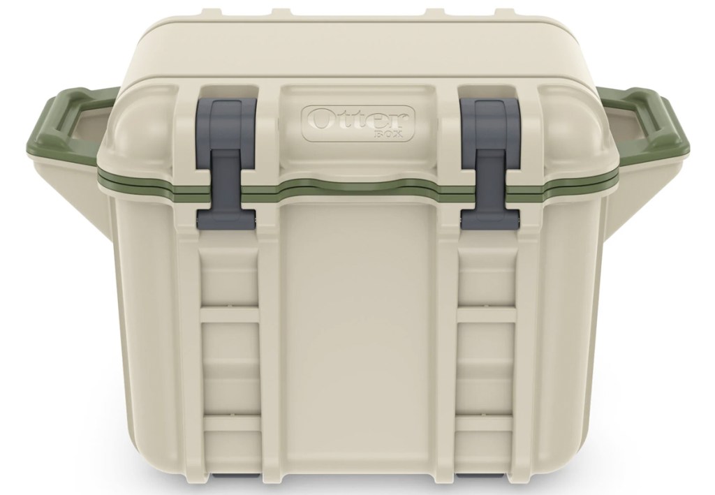 taupe and olive green otterbox cooler