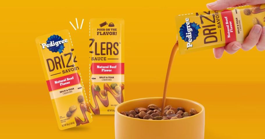 FREE Pedigree Drizzlers Dog Food Topper at Walmart After Cash Back