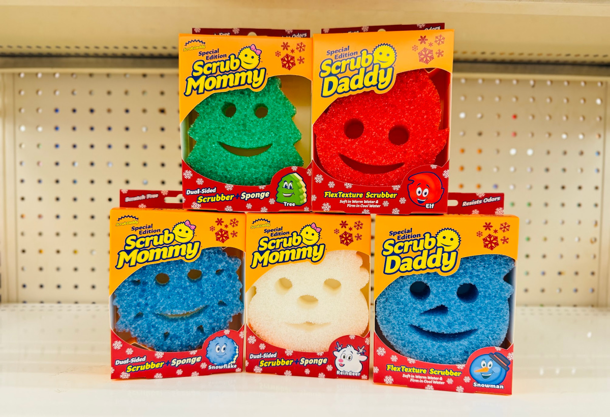 Scrub Daddy Special-Edition Christmas Sponges Only $4.69 on Target.online