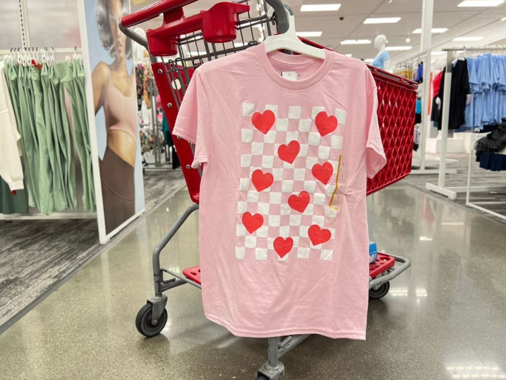 Target Valentine's Heart Checkerboard T Shirt