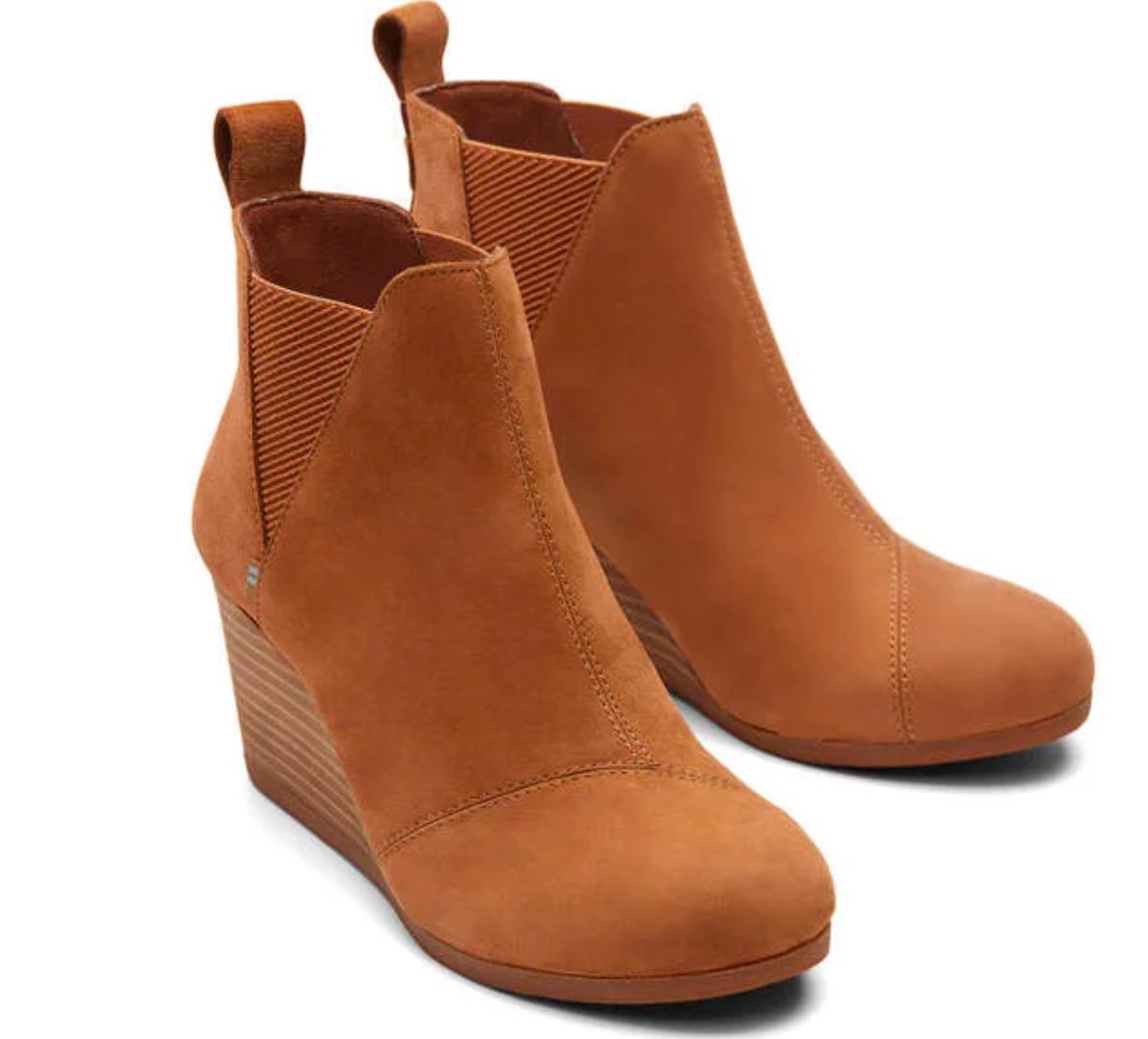 Toms womens kelsie wedge bootie stock image