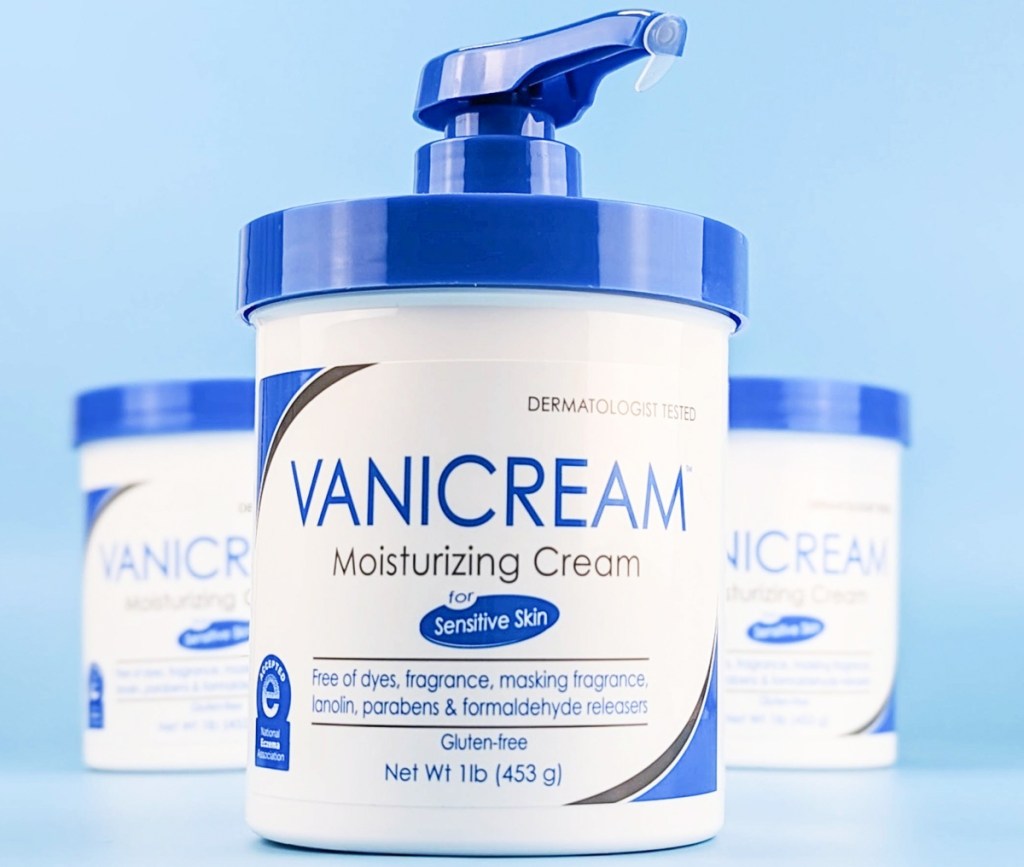 three jars of Vanicream lotion