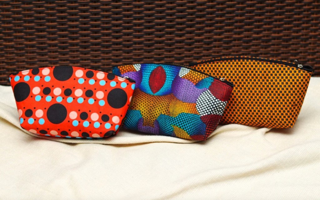 african print makeup bags