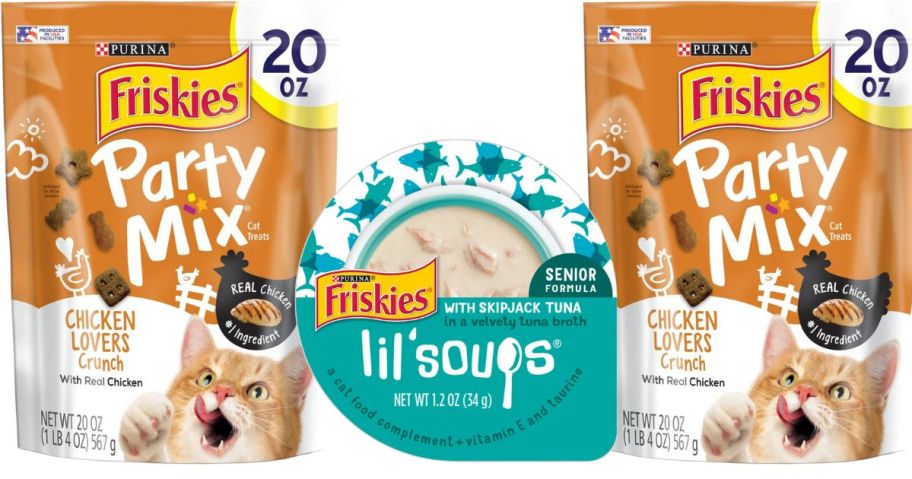 Friskies cat treat stock images