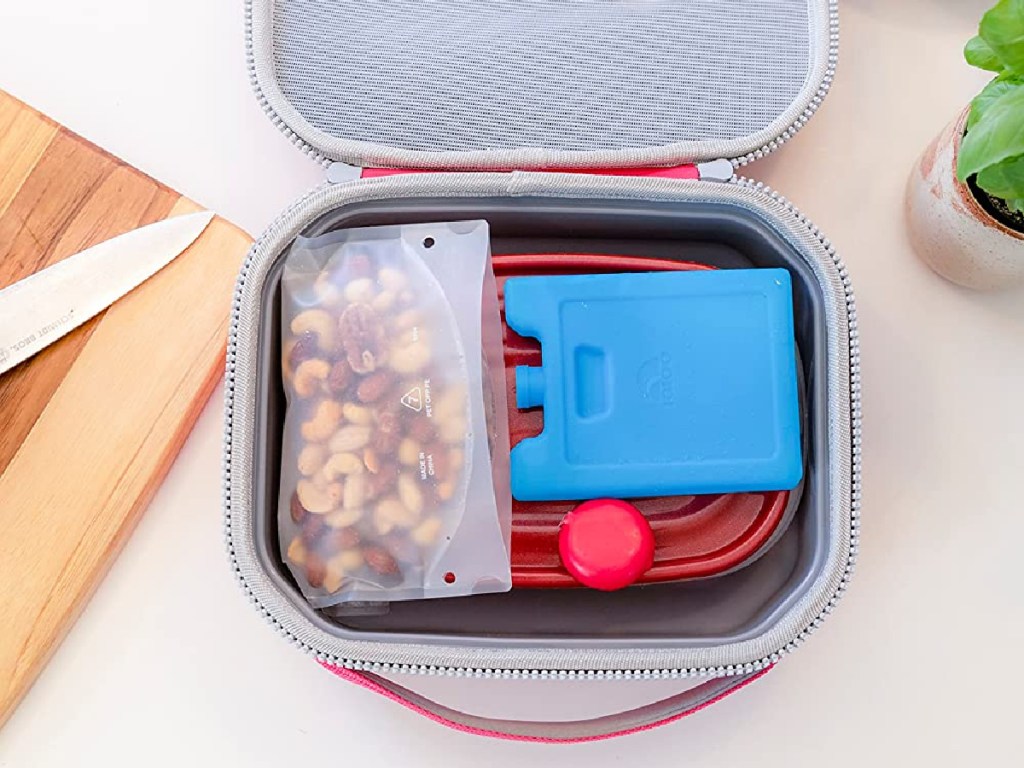 igloo ice block in a lunch box