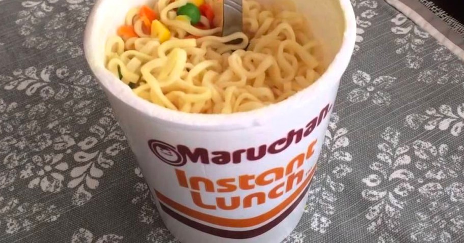 Maruchan Ramen Instant Lunch 12-Pack Only $4.68 Shipped on Amazon – Just 39¢ Per Cup!